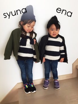 miiさん（キッズ・90cm）の冬コーディネート