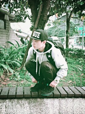 「Subcrew（サブクルー）のアイテム」を使った、Haochanghxxさん（メンズ・165cm）の冬コーディネート