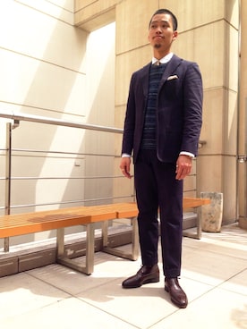 「Polo Ralph Lauren」｜「アイテム（セットアップ）」を使った、Masaru Hashimotoさん（メンズ・170cm）の秋コーディネート