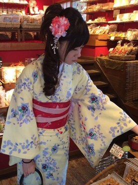 「NOのアイテム（その他、レッド系）」を使った、維維さん（レディース・165cm）の冬コーディネート