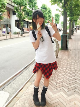 「Marc by Marc Jacobs（マークバイマークジェイコブス）のアイテム（その他シューズ）」を使った、ichigoさん（レディース・165cm）の夏コーディネート