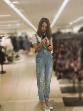 「JOJO（ジョジョ）のアイテム（トップス）」を使った、paliさん（レディース・161cm）の秋コーディネート