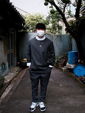 「ALLEGE（アレッジ）のアイテム（その他アウター）」を使った、ritt.aさん（メンズ・166cm）の冬コーディネート