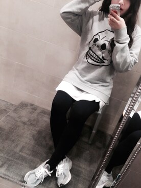 「CHEAPMONDAY」｜김경아さん（レディース・165cm）の春コーディネート