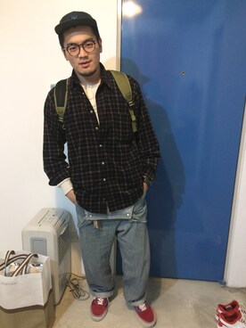 「CLOT（クロット）のアイテム（トップス）」を使った、Louis Chenさん（メンズ・171cm）の冬コーディネート