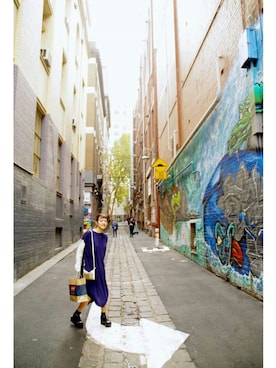 「Australia」｜「アイテム（ワンピース/ドレス）」を使った、おしりちゃんさん（レディース・165cm）の春コーディネート