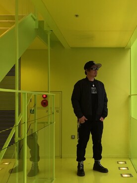 「STYLE」｜「アイテム（ナイロンジャケット）」を使った、kAzuKiさん（メンズ・169cm）の春コーディネート