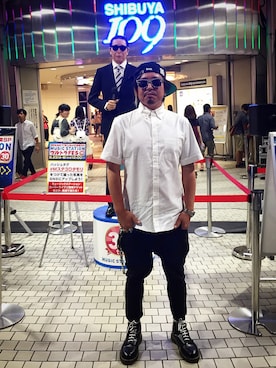 「BLACK SCALE（ブラックスケール）のアイテム（キャップ）」を使った、kAzuKiさん（メンズ・169cm）の秋コーディネート