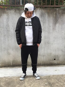 「STYLE」｜「アイテム（ナイロンジャケット）」を使った、kAzuKiさん（メンズ・169cm）の冬コーディネート