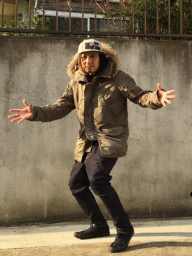 「STYLE」｜「アイテム（ナイロンジャケット）」を使った、kAzuKiさん（メンズ・169cm）の冬コーディネート