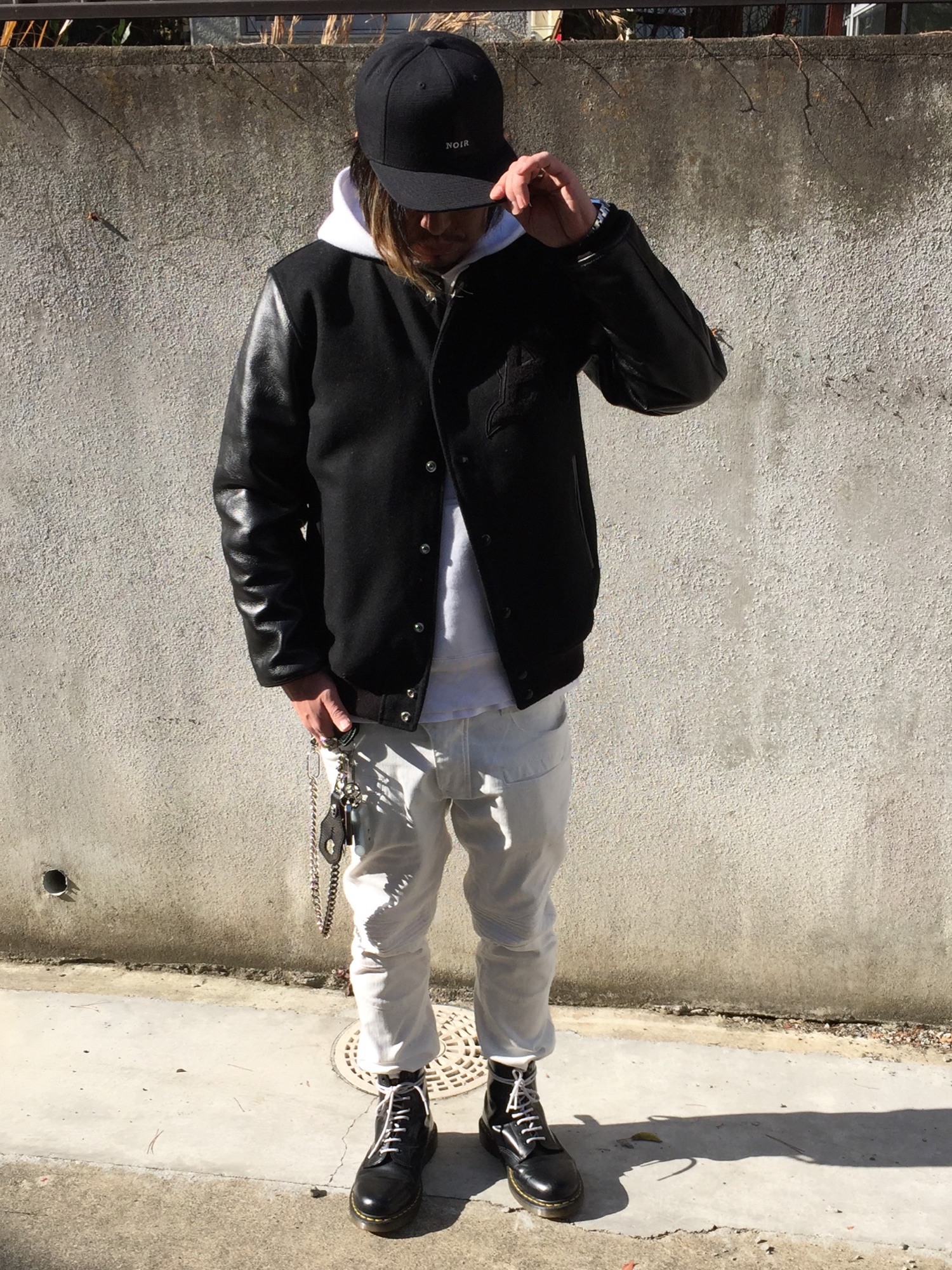 「BLACK SCALE（ブラックスケール）のアイテム（帽子）」を使った、kAzuKiさん（メンズ・169cm）の冬コーディネート