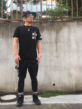 「BLACK SCALE（ブラックスケール）のアイテム（帽子）」を使った、kAzuKiさん（メンズ・169cm）の秋コーディネート