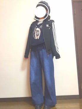 「アイテム（ジャージ）」を使った、nanaさん（レディース・158cm・10代）の秋コーディネート