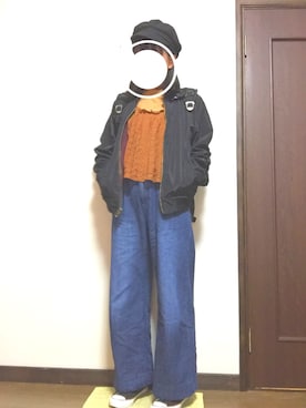 「RETOROGIRL」｜「アイテム（ジャケット/アウター）」を使った、nanaさん（レディース・158cm）の秋コーディネート