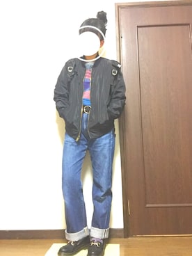 「RETOROGIRL」｜「アイテム（ジャケット/アウター）」を使った、nanaさん（レディース・158cm）の冬コーディネート