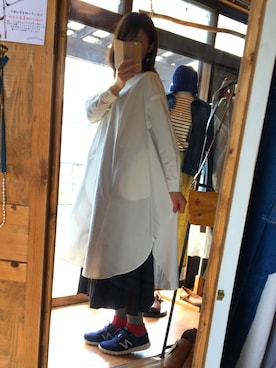 「アイテム（シャツワンピース）」を使った、konamiさん（レディース・164cm・20代）の春コーディネート