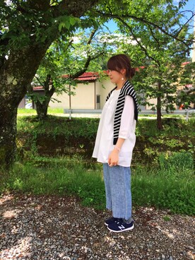 「ELLIFE（エリフェ）のアイテム」を使った、konamiさん（レディース・164cm）の春コーディネート