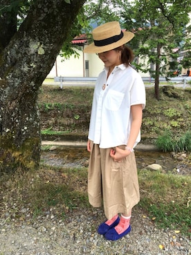 「soi-e（ソワ）のアイテム」を使った、konamiさん（レディース・164cm）の夏コーディネート