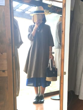 「CLEDRAN（クレドラン）のアイテム（その他シューズ）」を使った、konamiさん（レディース・164cm）の夏コーディネート
