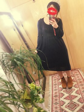 「Minnetonka（ミネトンカ）のアイテム（ブーツ）」を使った、namieさん（メンズ・156cm）の冬コーディネート