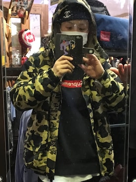「A BATHING APE（アベイシングエイプ）のアイテム（マウンテンパーカー）」を使った、tazyaさん（メンズ・170cm）の秋コーディネート