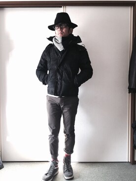 「rupert（ルパート）のアイテム（ダウンジャケット/コート）」を使った、golden.Kさん（メンズ・164cm）の冬コーディネート