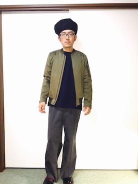 「MICHEL KLEIN（ミッシェル・クラン）のアイテム（ジャケット/アウター）」を使った、golden.Kさん（メンズ・166cm）の秋コーディネート