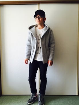 「rupert（ルパート）のアイテム（帽子）」を使った、golden.Kさん（メンズ・166cm）の秋コーディネート