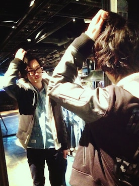 「AZUL by moussy（アズールバイマウジー）のアイテム（ブルゾン）」を使った、Hiroaki Sasakiさん（メンズ・172cm）の春コーディネート