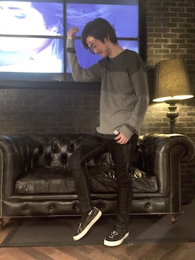 「ジョガーパンツ」｜Hiroaki Sasakiさん（メンズ・172cm）の秋コーディネート