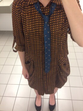 「necktie」｜Amelia .Cさん（レディース・160cm）の秋コーディネート