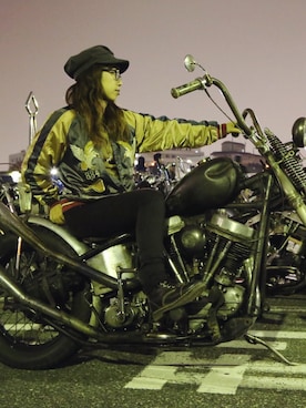 「バイク女子」｜yuiさん（レディース・158cm）の秋コーディネート