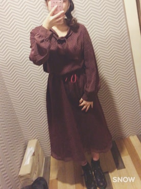 「帯紐」｜▼△あやあや。△▼さん（レディース・154cm）の冬コーディネート