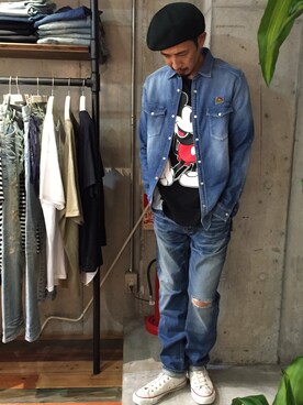 「BEN DAVIS/PROJECT LINE（ベンデイビスプロジェクトライン）のアイテム」を使った、BENCH AT THE GREENEさん（メンズ・173cm）の夏コーディネート