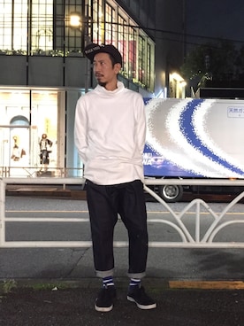 「BEN DAVIS/PROJECT LINE（ベンデイビスプロジェクトライン）のアイテム」を使った、BENCH AT THE GREENEさん（メンズ・173cm）の秋コーディネート