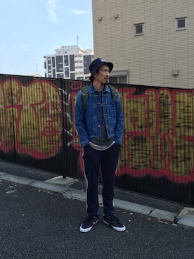 「BEN DAVIS/PROJECT LINE（ベンデイビスプロジェクトライン）のアイテム」を使った、BENCH AT THE GREENEさん（メンズ・173cm）の秋コーディネート