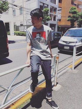 「BEN DAVIS/PROJECT LINE（ベンデイビスプロジェクトライン）のアイテム」を使った、BENCH AT THE GREENEさん（メンズ・173cm）の夏コーディネート