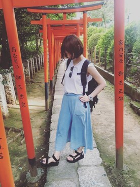 akiさん（レディース・157cm）の夏コーディネート