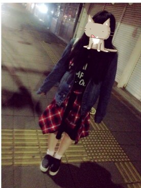 「jouetie（ジュエティ）のアイテム（財布/小物）」を使った、まなつこさん（レディース・157cm）の秋コーディネート