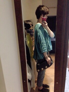 「DRESS CODE（ドレスコード）のアイテム」を使った、mikaさん（レディース・169cm）の夏コーディネート