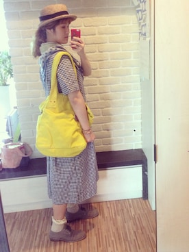 「アイテム（ドレス）」を使った、mikaさん（レディース・169cm・30代）の春コーディネート