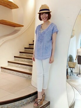 FRAMeWORK　nanaさん（レディース・160cm）の夏コーディネート