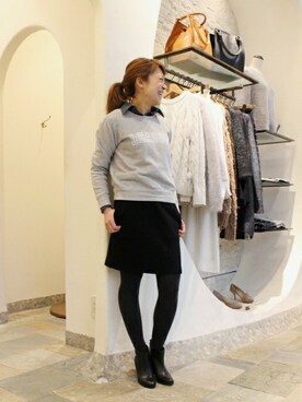 FRAMeWORK　nanaさん（レディース・161cm）の冬コーディネート