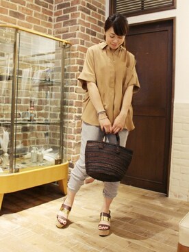 FRAMeWORK　nanaさん（レディース・161cm）の夏コーディネート