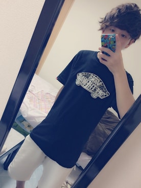 「パーマ風」｜れおんさん（メンズ・161cm）の夏コーディネート