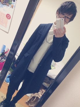 「NET（ネット）のアイテム（シューズ）」を使った、れおんさん（メンズ・160cm）の冬コーディネート