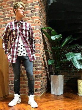 「Article Number（アーティクル ナンバー）のアイテム（スニーカー）」を使った、tatsuyakitanoさん（メンズ・180cm）の春コーディネート