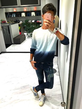 「CROSSLEY（クロスリー）のアイテム」を使った、tatsuyakitanoさん（メンズ・180cm）の秋コーディネート