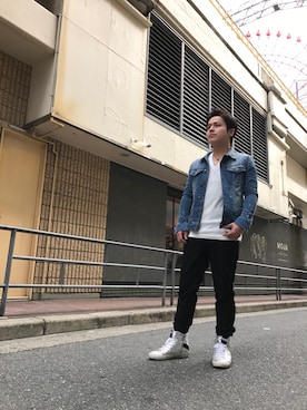 「1piu1uguale3 RELAX（ウノピュウノウグァーレトレリラックス）のアイテム（ブルゾン）」を使った、山Dさん（メンズ・160cm）の秋コーディネート