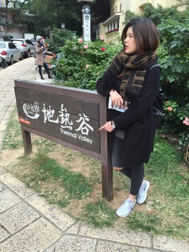 「北投」｜Cally_TCFさん（レディース・173cm）の冬コーディネート